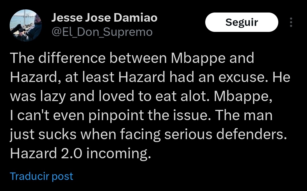degag97's tweet photo. Sobre Mbappé, hace no tanto tiempo atrás... Podrían ser miles más, pero a revisada rápida estaba, como mínimo "acabado futbolísticamente" y era el "nuevo Hazard" o "Hazard 2.0".

Amo como el fútbol pone todo y a todos en su lugar, siempre ☺️ https://t.co/3Vi3ke4xD7