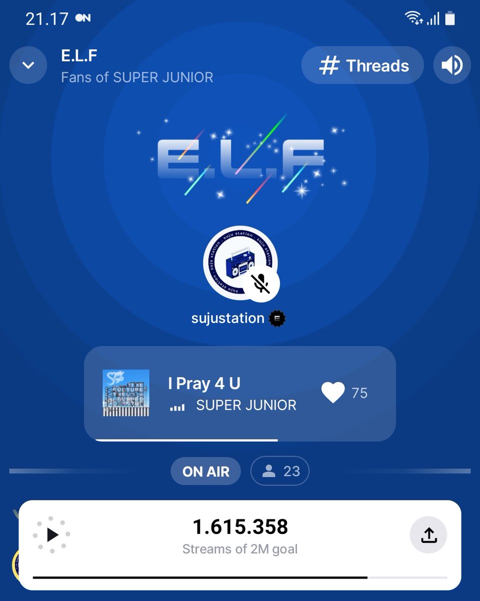 awsemdee's tweet photo. Tak bosan-bosannya mengajak kita semua untuk streaming I Pray 4 U focused bareng warga @sujustation di https://t.co/db8at033NF 💙
Btw hari ini bisa req lagu-lagu diva kesayanganmu loh ><
#SuperJunior #IPray4U @SJofficial https://t.co/ZkBn6QtOqj