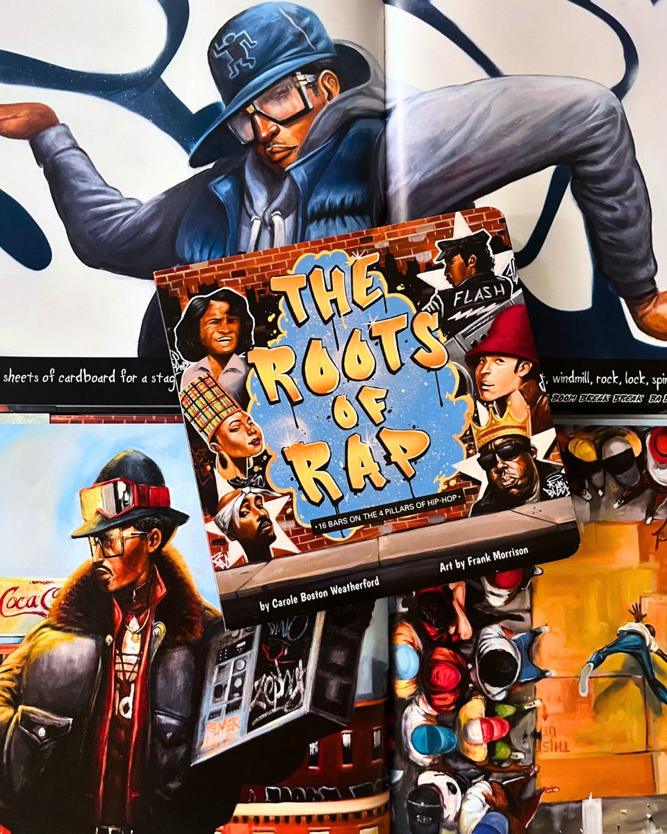little bee books (@littlebeebooks) on Twitter photo Did you know that #TheRootsofRap by <a href="/poetweatherford/">Carole Boston Weatherford</a> and illus. by #FrankMorrison is available in picture book AND board format? This #BlackHistoryMonth learn all about the history of rap music, from Langston Hughes to Queen Latifah. Available where books are sold.
#BeeaReader🐝 Did you know that #TheRootsofRap by <a href="/poetweatherford/">Carole Boston Weatherford</a> and illus. by #FrankMorrison is available in picture book AND board format? This #BlackHistoryMonth learn all about the history of rap music, from Langston Hughes to Queen Latifah. Available where books are sold.
#BeeaReader🐝