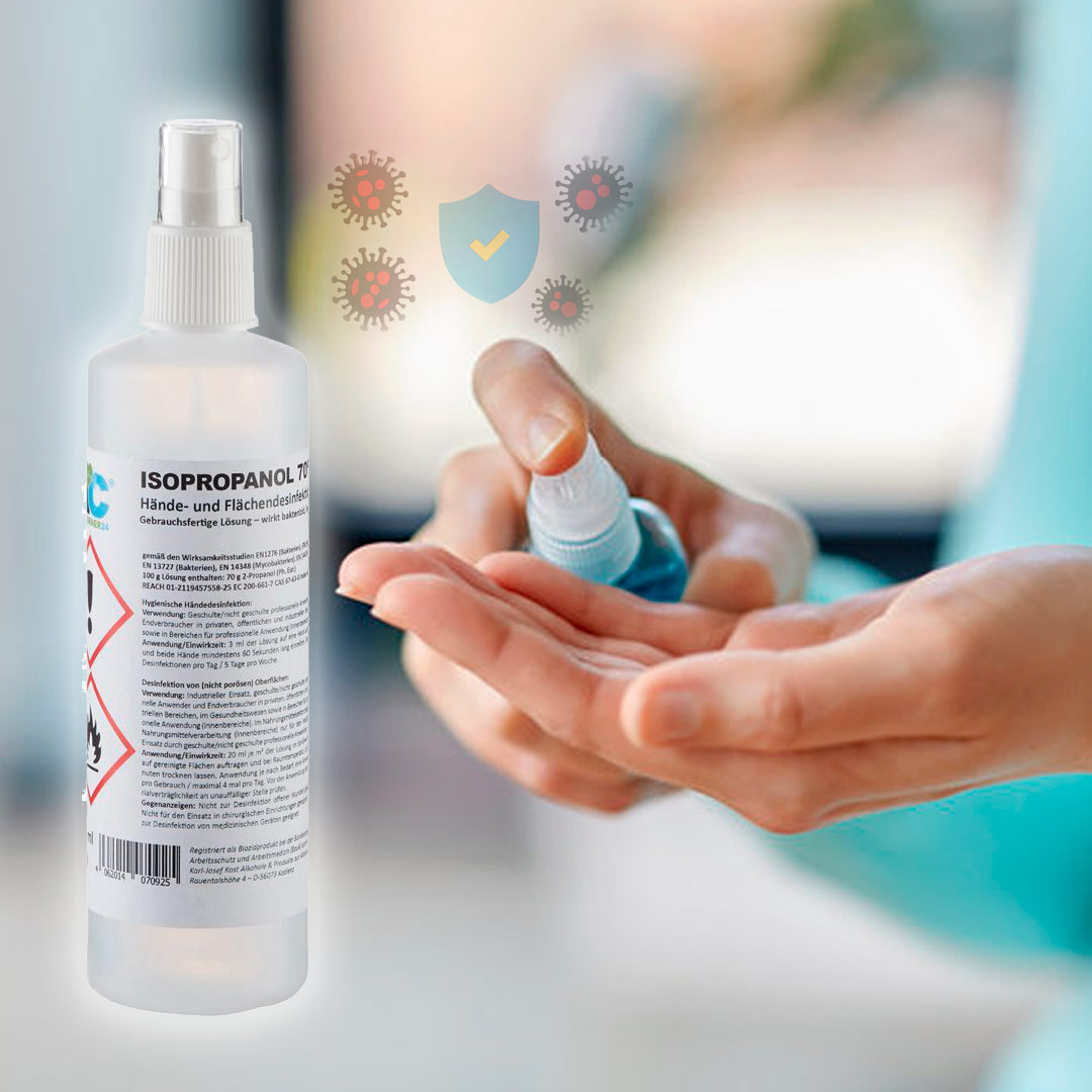 Medicalcorner24's tweet photo. Biocide Hände- &amp; Flächendesinfektion in 250-ml-Flasche mit Fingerzerstäuber von Medicalcorner24 👉 https://t.co/weitAOgGhv

Hände oder Flächen schnell &amp; hygienisch desinfizieren ✅, Bakterien 💊, Viren 🚫, Hefen zuverlässig abtöten ✨.  #desinfektion #desinfektionsmittel https://t.co/qya19u6Rf2