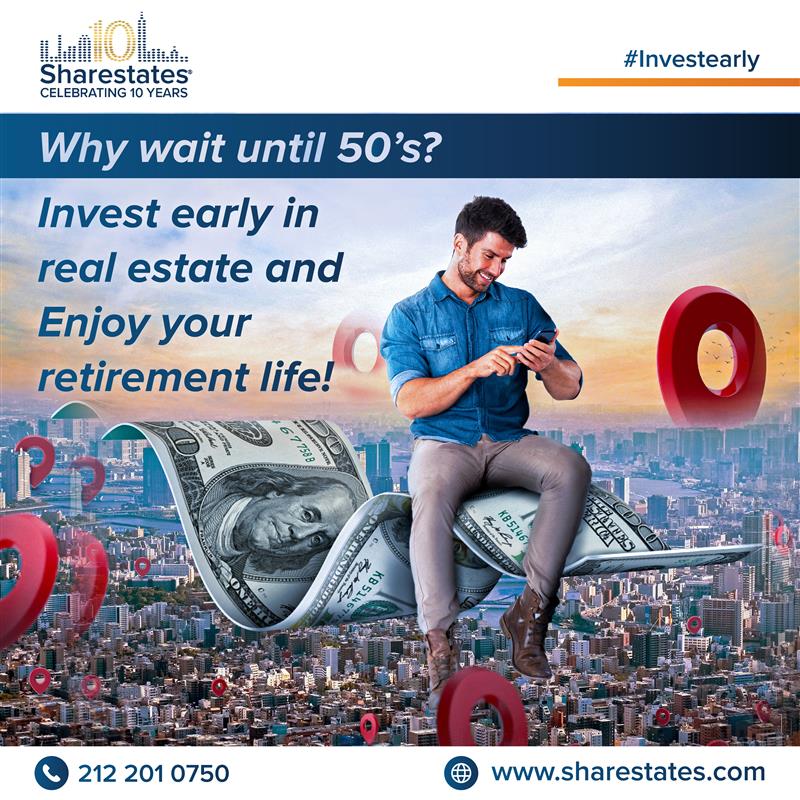 Why Wait Until Your 50s? Start Investing in Real Estate Today &amp; Secure Your Dream Retirement! 🏡💰
Visit us at: sharestates.com
For inquiries, contact us at: 📞 +1 212-201-0750
#RealEstateInvesting #WealthBuilding #PassiveIncome #RetirementPlanning #Sharestates