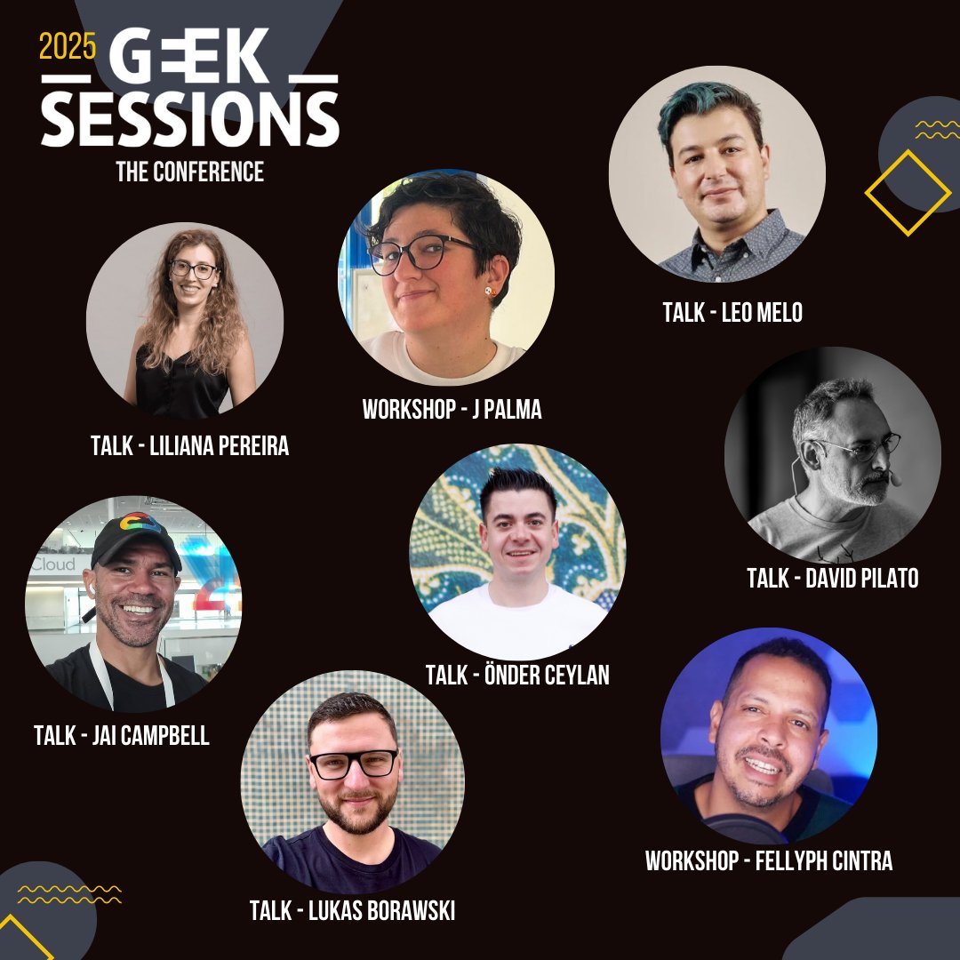 GeekSessionsFAO's tweet image. π GeekSessionsConf is THIS SATURDAY?! π€― Can you believe itβs been barely a month since we launched this into production?! Whoβs excited?!
π You know the drill by now π geeksessionsconf.pt ππ
See you Saturday! π