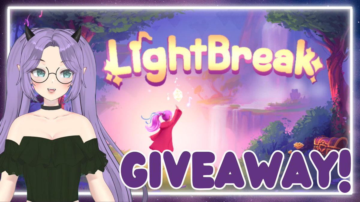 AmethystMay 💜🏴☠️💫 (@heyamethystmay) on Twitter photo In celebration of the games release on Feb 28th I have two copies of LightBreak to giveaway!
Thank you <a href="/LightBreakGame/">LightBreak - Buy now on Steam!</a> for sponsoring this giveaway!
All you need to do is comment your favorite music genre below!
I will also be giving away two more codes on stream 2/28! #ad In celebration of the games release on Feb 28th I have two copies of LightBreak to giveaway!
Thank you <a href="/LightBreakGame/">LightBreak - Buy now on Steam!</a> for sponsoring this giveaway!
All you need to do is comment your favorite music genre below!
I will also be giving away two more codes on stream 2/28! #ad