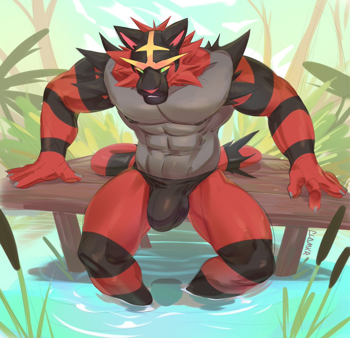Incineroar hates water