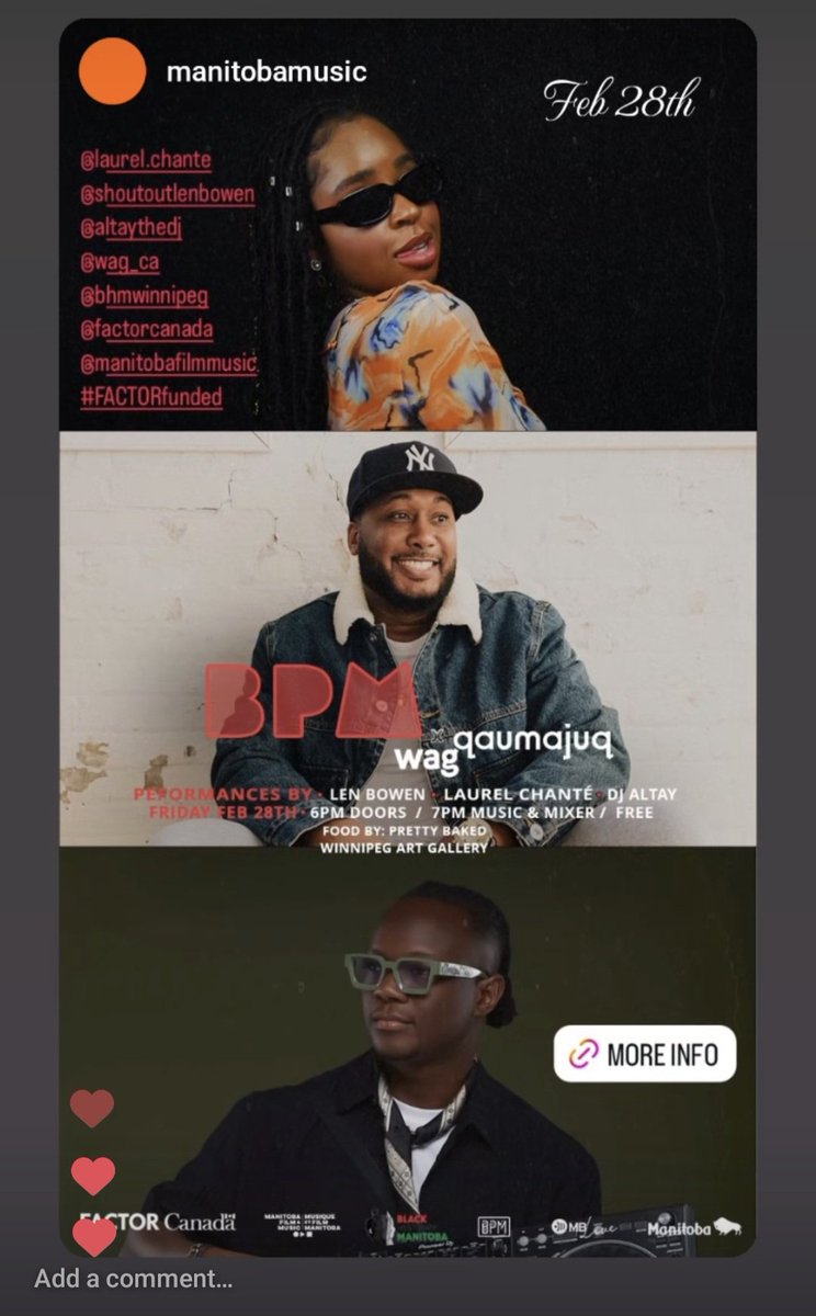 Live performance Friday Feb28th at <a href="/WinnipegArtGall/">Winnipeg Art Gallery</a> in association with <a href="/bhmwinnipeg/">Black History Month - Winnipeg</a> &amp; <a href="/manitobamusic/">manitobamusic</a> hosted by Angeline Tettah-Wayoe host of <a href="/TheBlockCBC/">The Block</a> and <a href="/OdarioWilliams/">ODARIO</a> Doors open at 6pm 
#FREESHOW