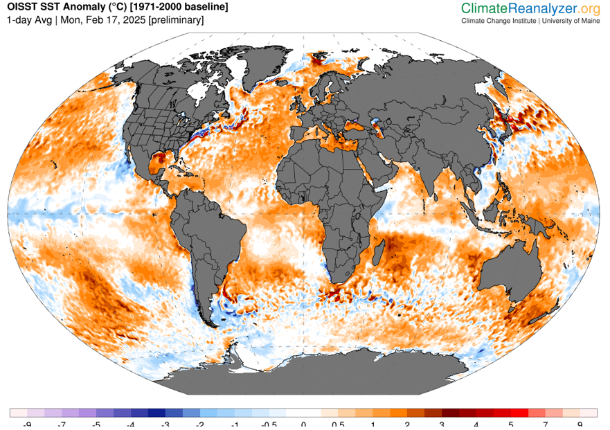 DrJamesEHansen's tweet image. High climate sensitivity has consequences that will show up soon and grow later. See - Feb 20 The Acid Test: Global Temperature in 2025 - mailchi.mp/caa/the-acid-t…