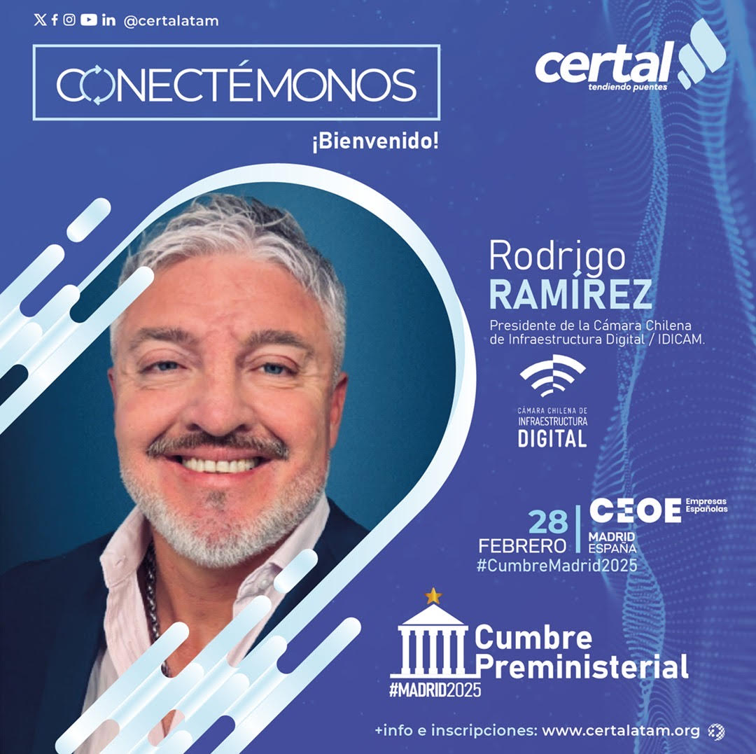 certalatam's tweet photo. 🎯#Madrid los espera por tercera vez en la #CumbrePreministerial2025 organizada por #CERTAL

👉Un evento de trascendental importancia que reunirá a líderes, innovadores, y expertos de la #industria europea y latinoamericana para explorar las últimas tendencias y desarrollos que están dando forma al futuro de nuestras #ciudades y las #telecomunicaciones

✅Nos honra contar con la participación del Presidente de la Cámara Chilena de Infraestructura Digital @IDICAMChile @rodrigo_ramirez

🗓️Este 28 de febrero de 2025
📍@CEOE_ES

¡Únete y participa!
https://t.co/ztIxPJXufh

#CERTAL #CumbreMadrid2025 #Iberoamérica #AméricaLatina #LATAM #Telecomunicaciones #PolíticasDigitales #TransformaciónDigital #AlianzasEstratégicas #PúblicoPrivado #Diálogo #ImpactoGlobal #ConectividadLatam #InclusiónDigital #Innovación #Jueces #Fiscales #Piratería #PirateríaDigital #PirateríaDeportiva #Ciberseguridad #AgendaIberoamericana #Iberoamérica
