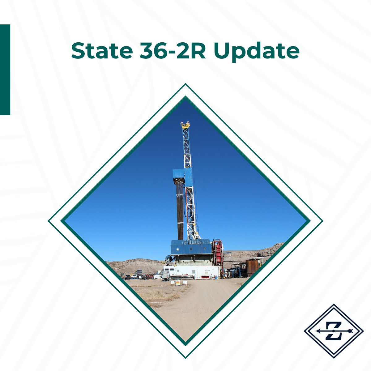 #ZPHR is pleased to announce the successful completion of drilling operations at the State 36-2R well, reaching TD of 15,288 feet. The lateral was drilled as planned, with casing operations now underway. Production test results are expected by the end of March.