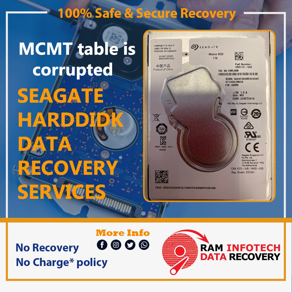 ramdatarecovery's tweet image. 🚨 Seagate HDD MCMT Table Corrupted? We Can Recover Your Data! 🚨

At Raminfotech Data Recovery, we specialize in Seagate Hard Disk Data Recovery Services, including cases of MCMT table corruption.  
📞 70921 14411
🌐 raminfotechdatarecovery.com/contact.html
#DataRecovery #SeagateHDDRecovery