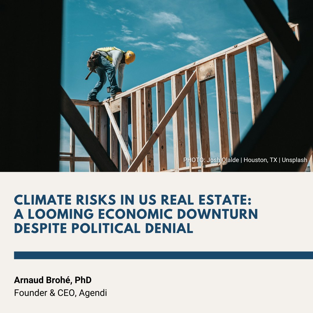 "As insurance premiums rise and insurers pull out of high-risk areas, property values could decline, forcing families out and triggering significant economic damage."

Arnaud Brohe signals the increasing risks of #climate change in the #realestate market: bit.ly/41079Fb