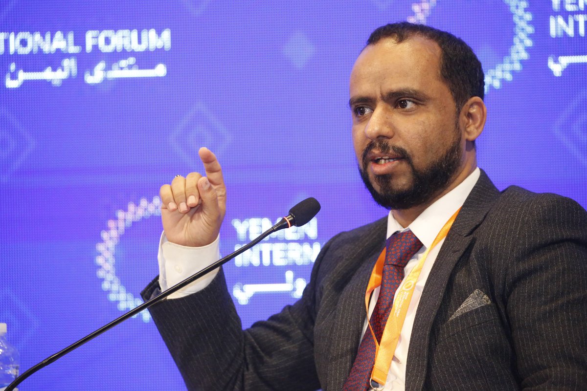 خلال جلسة عامة حول "معالجة انعدام الأمن المائي في سياق نزاع ممتد" بـ #منتدى_اليمن_الدولي_الثالث_2025، وصف مساعد عقلان <a href="/musaedaklan/">Musaed Aklan</a> باحث أول في مركز صنعاء، ندرة المياه بأنها "أكثر حرجًا من الأمن الغذائي"، وقال إن استخدام المياه في #اليمن يتجاوز الموارد المتجددة بنسبة 200%، في حين