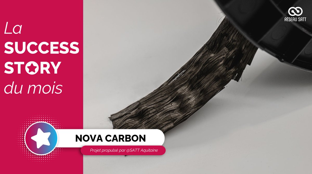 [⭐La Success Story du mois <a href="/ReseauSATT/">Réseau SATT</a>⭐]        

#NovaCarbon est une startup portée par <a href="/SATTaquitaine/">SATT Aquitaine</a> qui démocratise l'usage de la fibre carbone et développe une gamme de semi-produits haute performance fabriqués à partir de fibres revalorisées 🚀

➡️ satt.fr/nova-carbon/