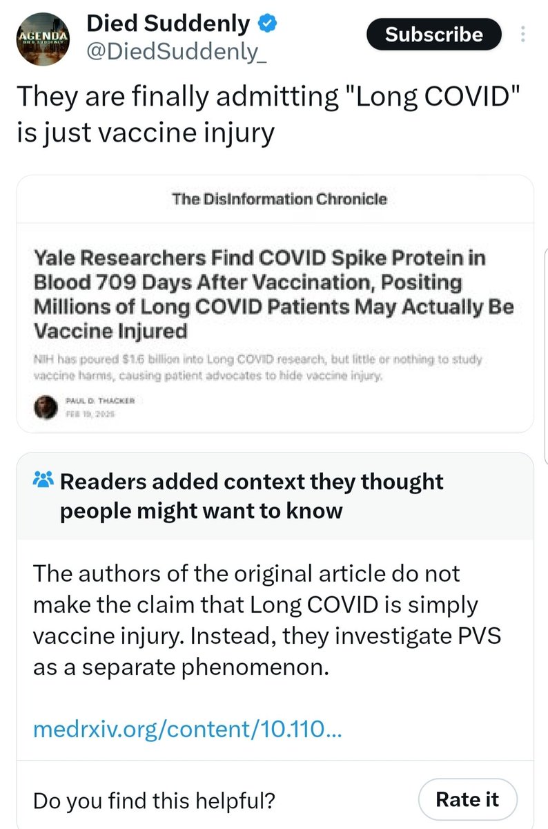 It's historically and scientifically proven that #LongCovid existed before Covid vaccination even existed. The term itself was there before Covid vaccination was there. The first people with LC were first wavers, who were infected and became symptomatic well before the vaccine