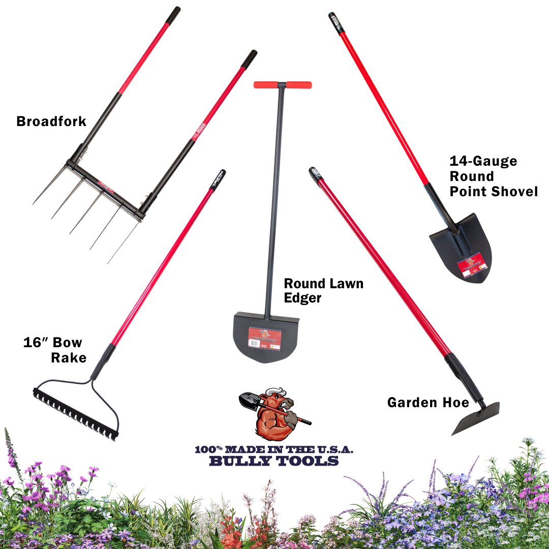 BullyTools's tweet image. Tough gardening jobs call for Tough Tools!

Save 15% during our Red, White, &amp;amp; Bloom Event on 5 “Built to be Bullied,” 100% Made-in-the-USA tools. 🇺🇸

Use code Bloom15 before they are all gone! 🌟 🔗 bit.ly/3PBvpbl 

#MadeInUSA #ToughTools #GardeningEssentials