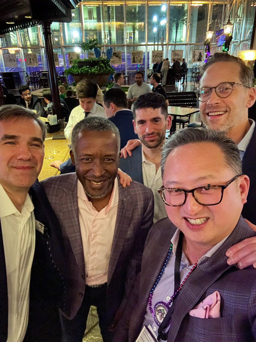 SkullBaseMD's tweet image. North American Skull Base Society and World Federation of Skull Base Societies Congress in New Orleans. Hard act to follow the Super Bowl and Kendrick Lamar halftime show. But not too shabby. #skullbasesurgeons #notlikeus
#nasbs2025 @NASBSorg @NeuroSurgeryNJ @CBMCNJ…