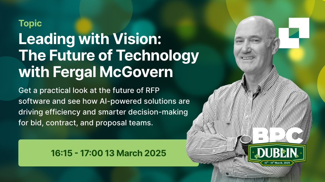 VisibleThread's tweet image. 📍 BPC Dublin

🔹 Explore the future of RFP software
🔹 See how AI-powered solutions drive efficiency &amp;amp; smarter decisions
🔹 Sponsored by VisibleThread

#BPCDublin #AI #RFPSoftware #BidManagement