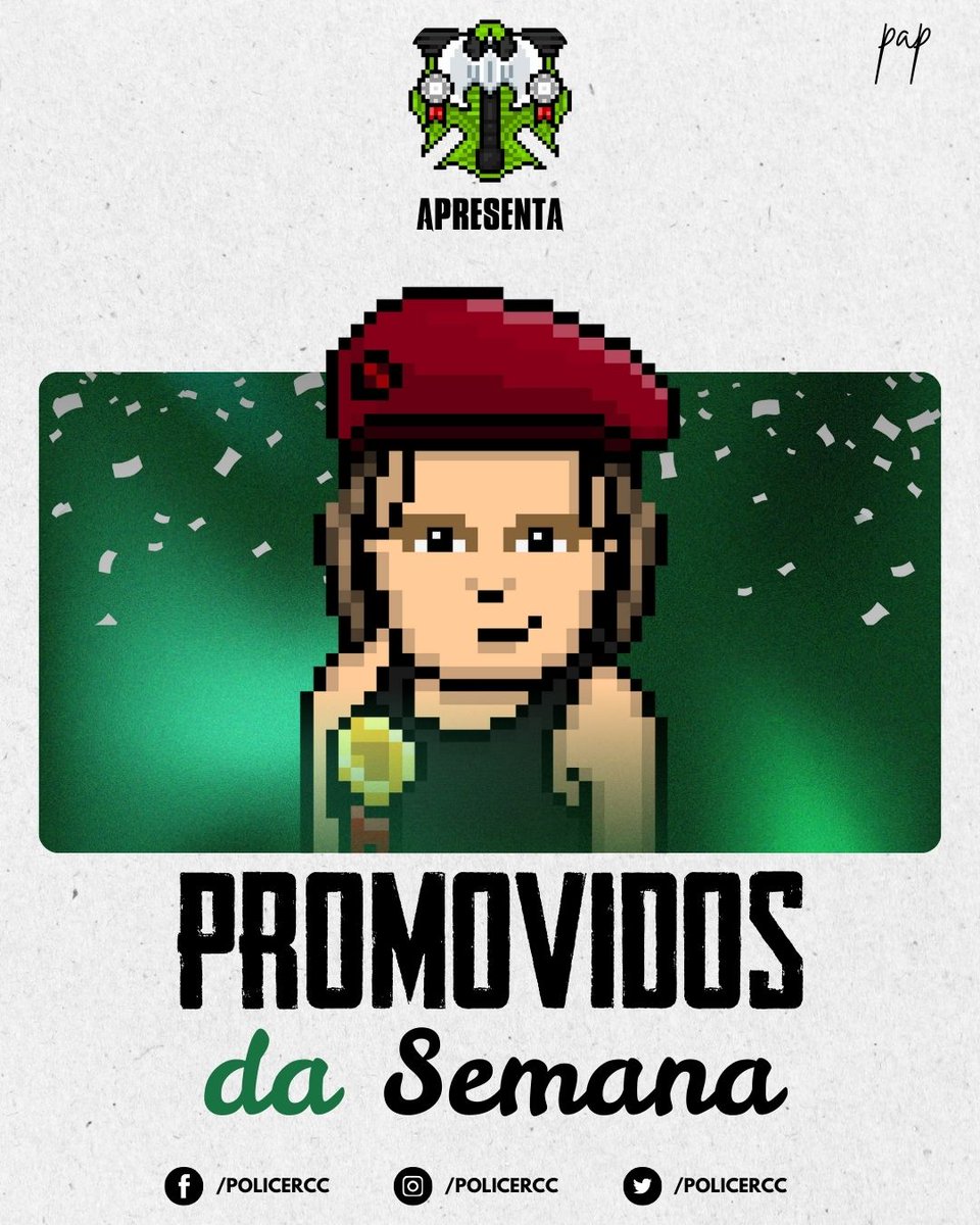 PoliceRCC's tweet image. O compromisso e a liderança levaram vocês até aqui! 🏆

Os promovidos do SUP conquistaram mais um passo em sua trajetória, mostrando dedicação e excelência. Parabéns por essa conquista!

Continuem evoluindo e inspirando! 💚

#PoliceRCC #HabboHotel #RCCéVocê