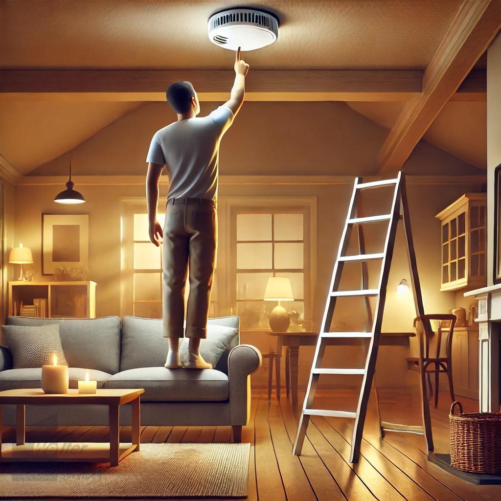 HandyWelter's tweet image. 🔥 &quot;Quick Question: When did you last check your smoke detectors?&quot; 🛑
Smoke detectors save lives—but only if they work! ✅ Batteries should be changed at least once a year, and detectors replaced every 10 years. Not sure how old yours are? We can help! 🛠️🔋

#SmokeDetectorCheck