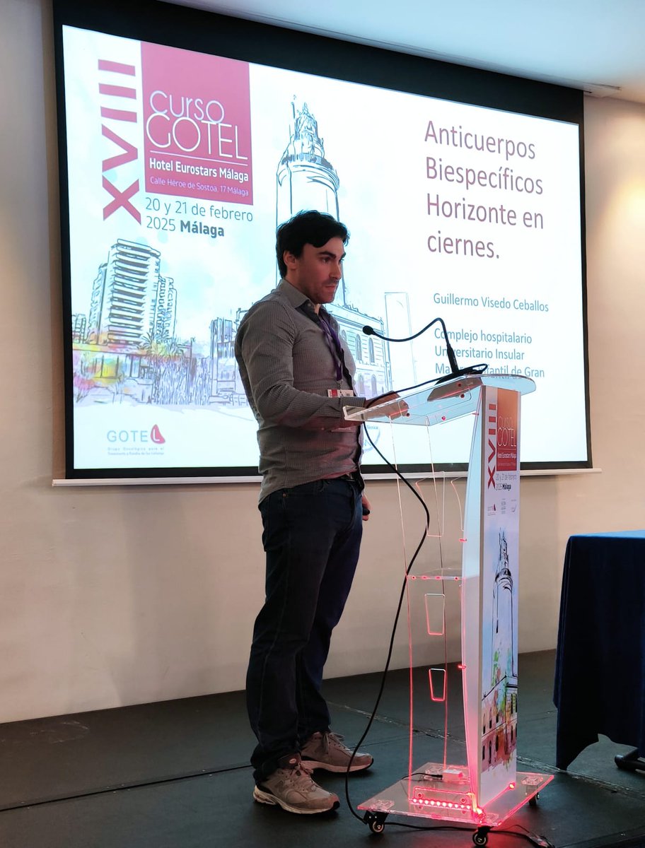 grupolinfomas's tweet photo. Finalizará la Mesa 4 el Dr. Guillermo Visedo del Complejo Hospitalario Universitario Materno Infantil de Gran canaria hablándonos de Anticuerpos bi-específicos emergentes
#Mesa4 #XVIIICursoGOTEL #Linfomas https://t.co/JgLVY59XrK