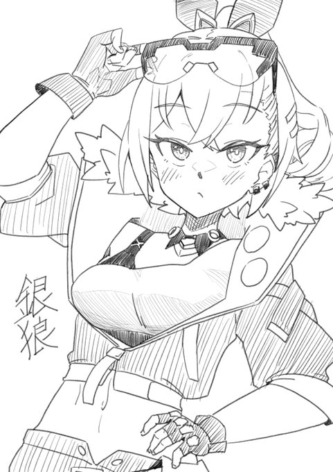 意外にも初めて描いた銀狼ちゃん
描いてみたらわかった、マジで一回も描いてなかったわよ 