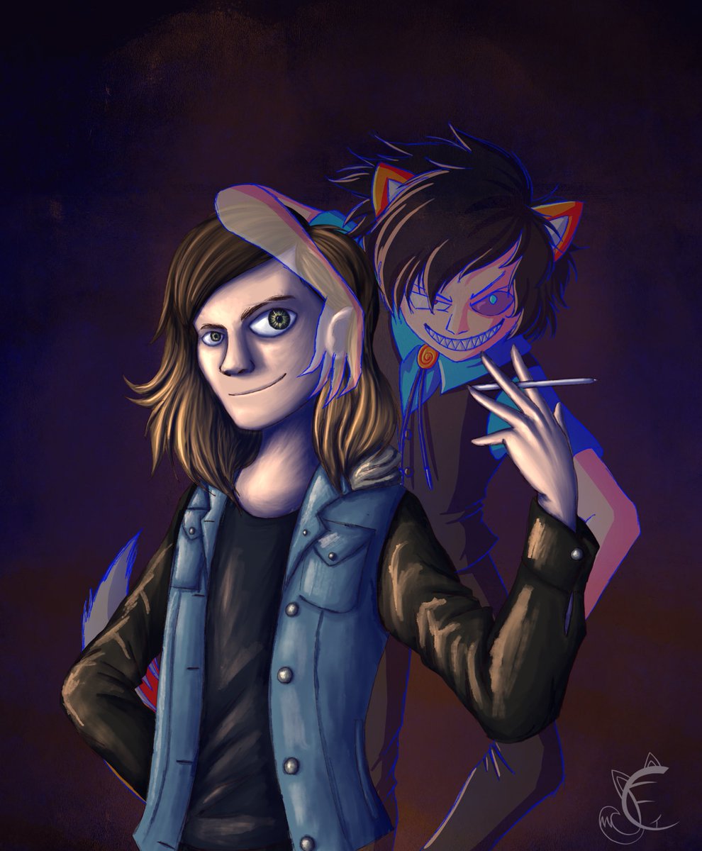 bomunhinged's tweet image. Until I feel like posting pictures of myself is safe, here’s a self portrait instead.