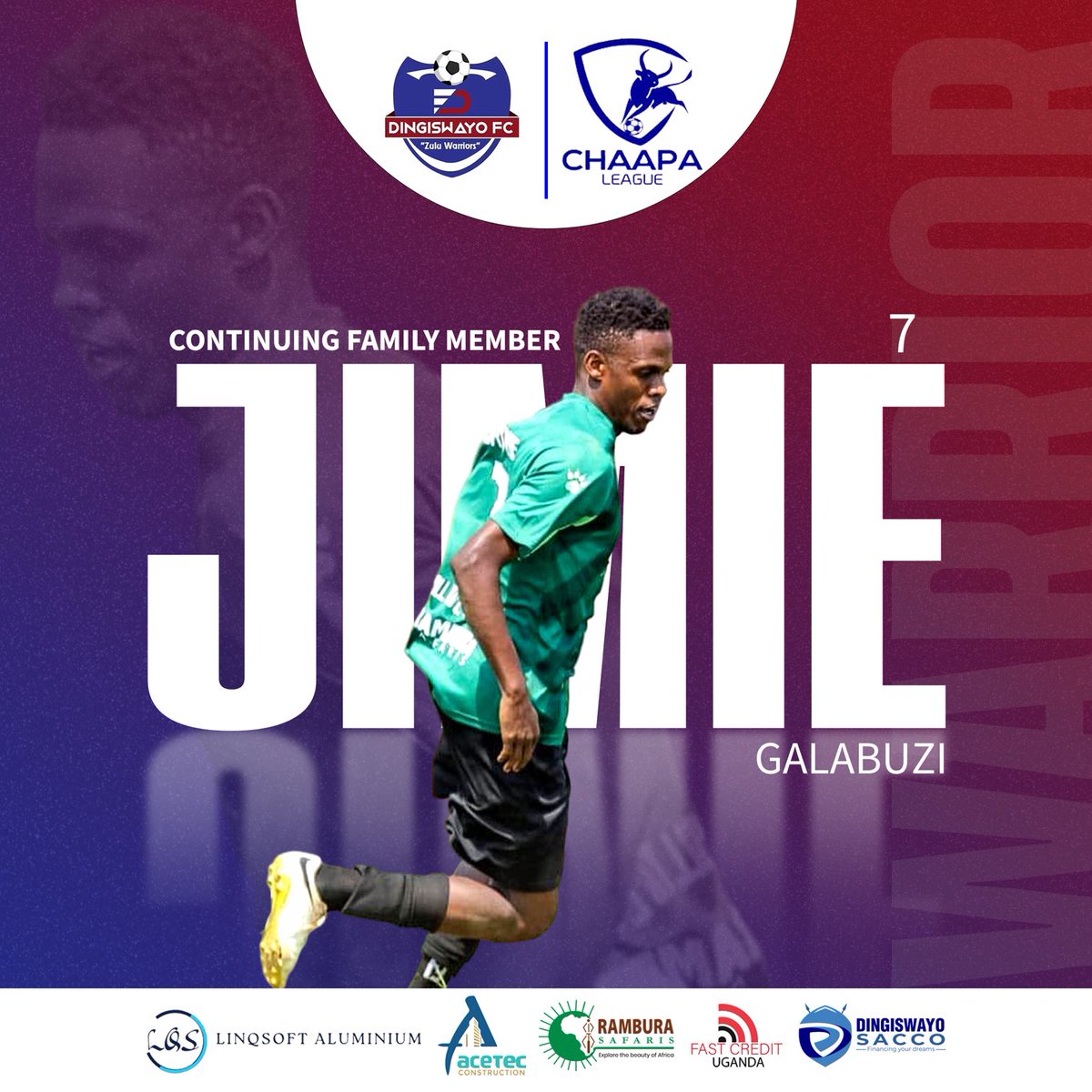 dingiswayo_fc's tweet image. ⁦@WalnaJimie⁩  who doubles as ⁦@ChaapaLeague⁩  season IV MVP extends his contract with the Zulu warriors #TheRoadToTheKraal