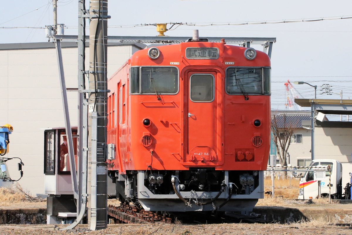 2025年2月20日 徳島運転所のキハ47_114が多度津工場を出場しました