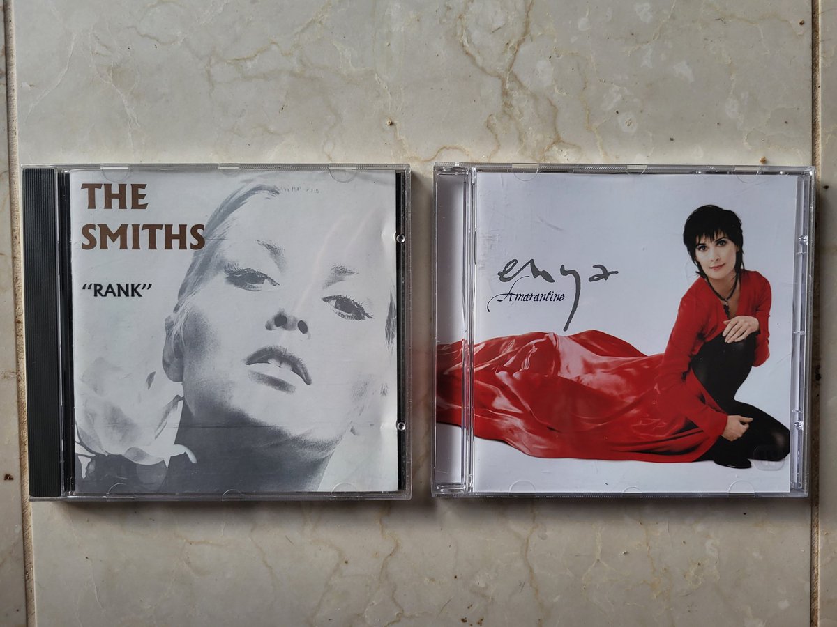 Morning #chazza visit.
Smiths live album. Why not?
Enya. Again  why not?
#charityshopCDs