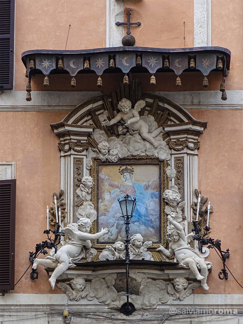 salviamoroma's tweet image. #Roma Madonnella piazza di Tor Sanguigna