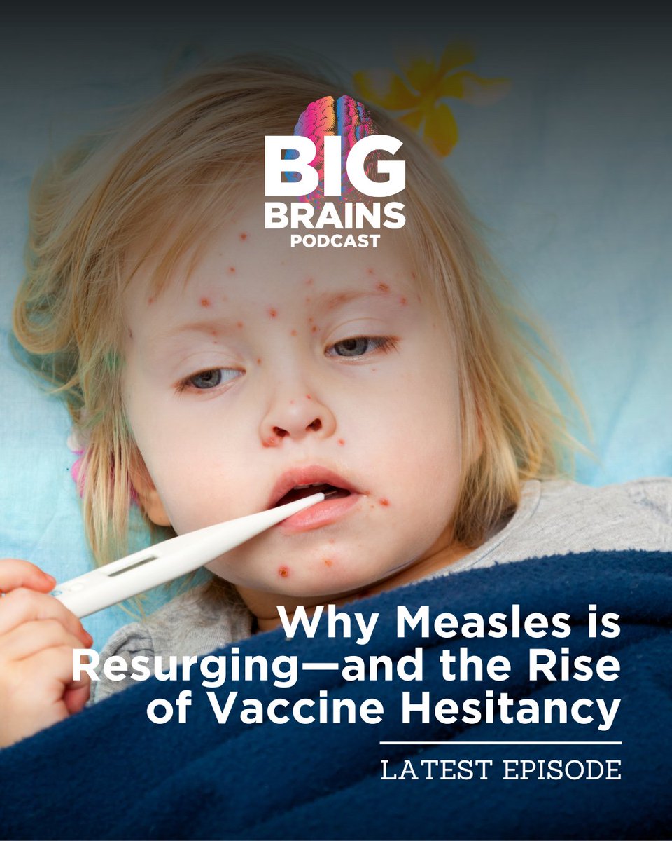 Big Brains Podcast (@bigbrainsuc) on Twitter photo Measles was once eliminated in the U.S.—but now it has returned. @NYULangone pediatric infectious disease physician <a href="/AdamRatnerMD/">Adam Ratner MD MPH</a> discusses the resurgence of #measles, #vaccinehesitancy and its implications for the future of public health.
Learn more: ms.spr.ly/6019UIVat Measles was once eliminated in the U.S.—but now it has returned. @NYULangone pediatric infectious disease physician <a href="/AdamRatnerMD/">Adam Ratner MD MPH</a> discusses the resurgence of #measles, #vaccinehesitancy and its implications for the future of public health.
Learn more: ms.spr.ly/6019UIVat