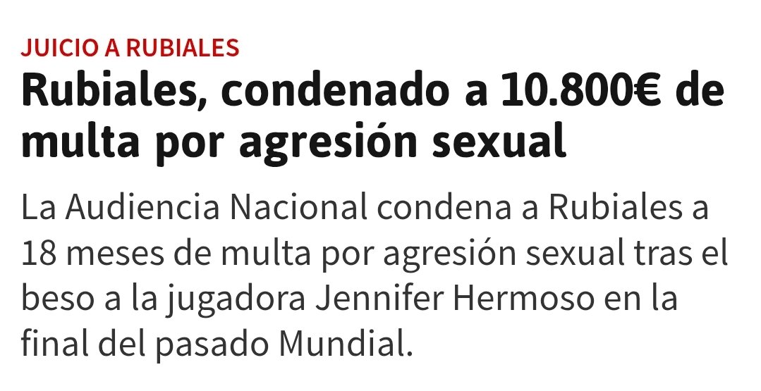 A eso le llamo yo tener un piquito de oro...
#Rubiales #jennihermoso #sentencia #piquito