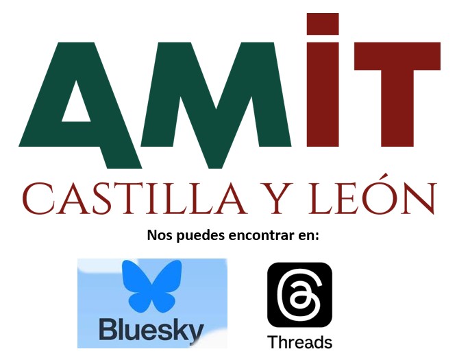 AMITCyL's tweet image. Aviso de AMIT CyL: Nos puedes encontrar en Bluesky y Threads 🫶