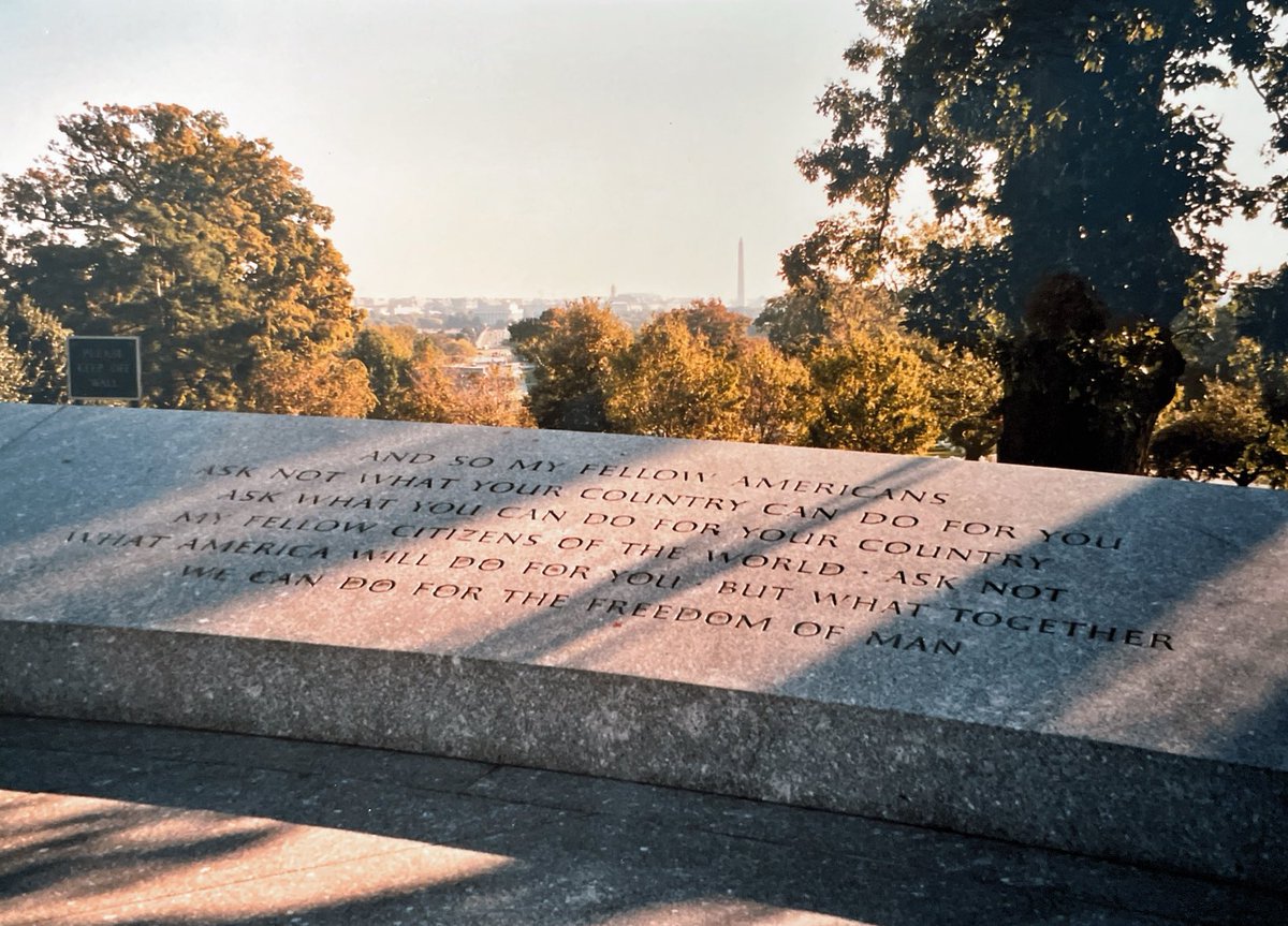 JF Kennedy:
"My fellow citizens of the world, ask not what America will do for you, but what TOGETHER we can do for the freedom of man"