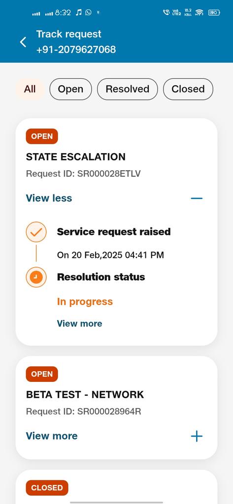 NileshM29782833's tweet image. Team @JIOAIRFIBERIN  is not taking any action on the problem, instead of taking any action the team is just escalating my issue and nothing has changed. Changed the resolution time. Anyone facing the same issue, please RT
@reliancejio 
#internet_speed
#Jio #airtel #bsnl #pune