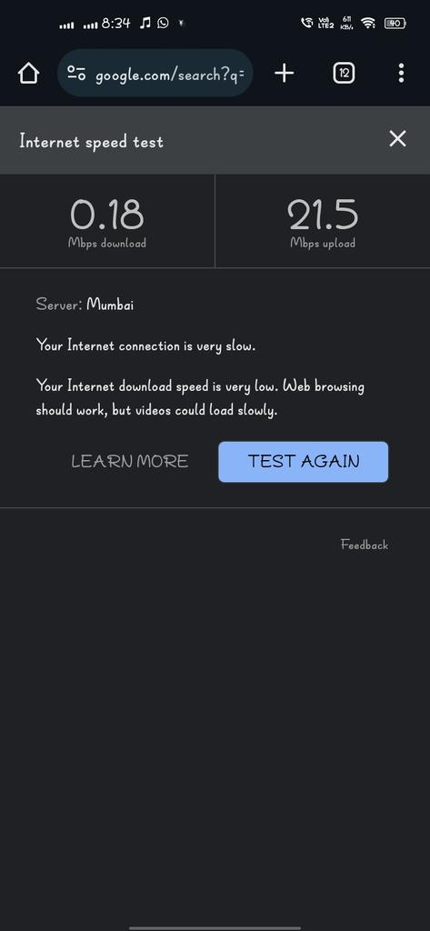 NileshM29782833's tweet image. Team @JIOAIRFIBERIN  is not taking any action on the problem, instead of taking any action the team is just escalating my issue and nothing has changed. Changed the resolution time. Anyone facing the same issue, please RT
@reliancejio 
#internet_speed
#Jio #airtel #bsnl #pune