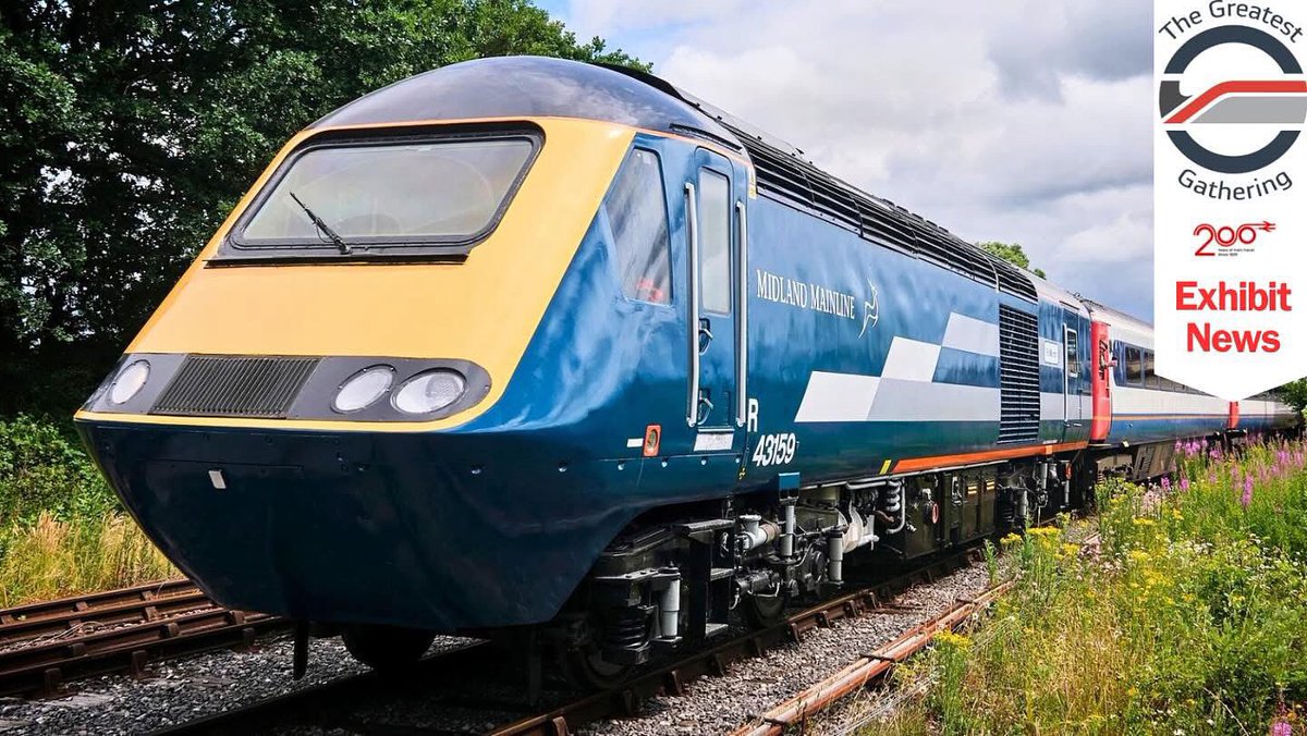 🚨 Exciting News from The Greatest Gathering! 🚨

We’re thrilled to announce our next exhibit as a Class 43 courtesy of @125_group will be on display at our three day event, subject to operational availability. This is expected to be 2+4 formation featuring 43159.