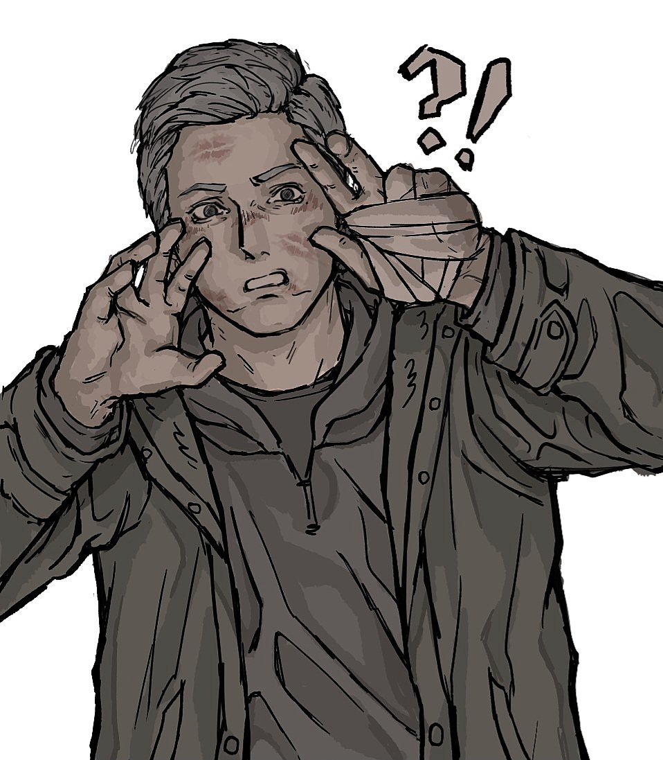 omelettetaste's tweet photo. #ethanwinters 
don't kiss to me! https://t.co/w1alQQOGH1