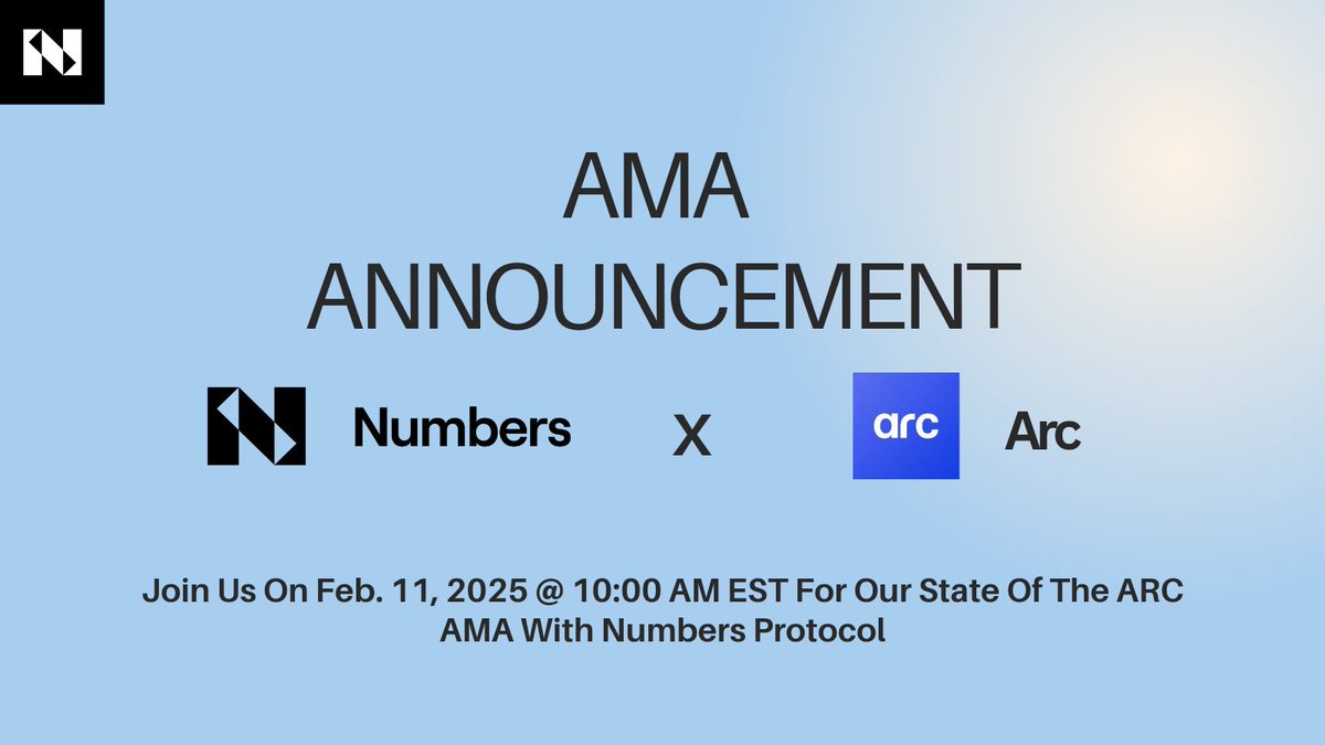 heisBright_0's tweet image. Join @numbersprotocol for a State of the ARC AMA on Feb 7th at 10:30 AM EST! We&apos;ll discuss how to build decentralized, encrypted, and ethical AGI.  Don&apos;t miss it! 

#decentralization $NUM #ProvenanceTool