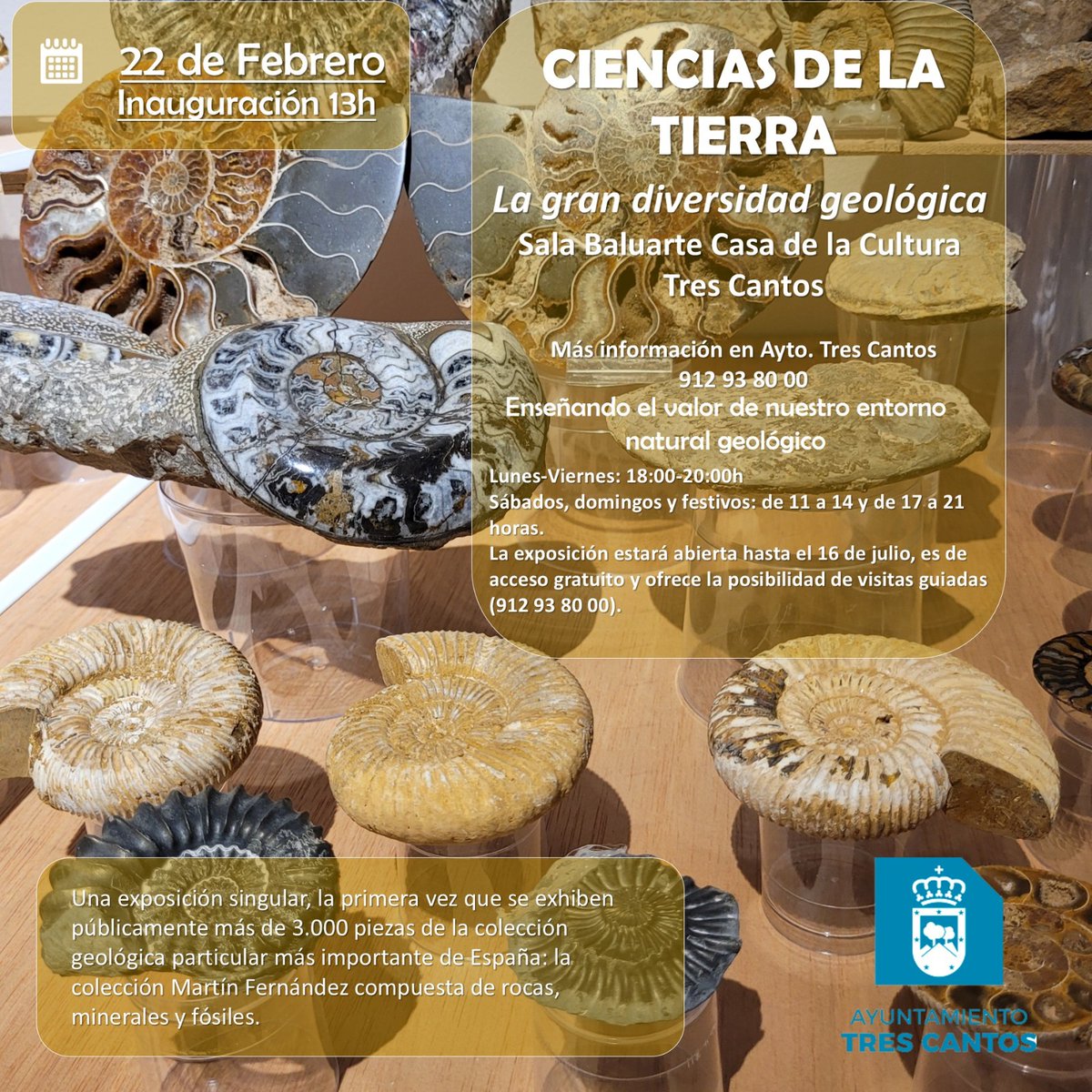 eduer2010's tweet photo. El sábado a las 13h se inaugura, no os la perdáis, merece la pena. La exposición geologica privada más importante de España. #Geología #TresCantos #ColmenarViejo https://t.co/n4LX9fe3xY