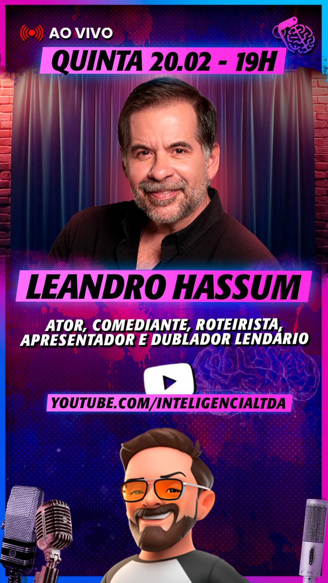 Leandro Hassum (@leandrohassum) on Twitter photo Pra quem tiver de bobeira, hoje eu tô lá no <a href="/InteligenciaLta/">Inteligência Ltda.</a> com o <a href="/RogerioVilela/">ROGÉRIO VILELA</a> 👊🏼👊🏼👊🏼 Pra quem tiver de bobeira, hoje eu tô lá no <a href="/InteligenciaLta/">Inteligência Ltda.</a> com o <a href="/RogerioVilela/">ROGÉRIO VILELA</a> 👊🏼👊🏼👊🏼