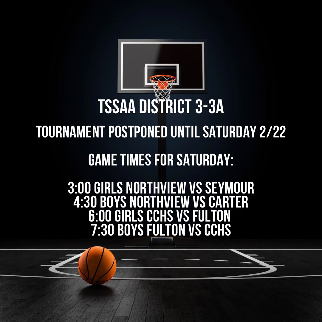 Game Times have been adjusted, please make sure to check the post for your game time!