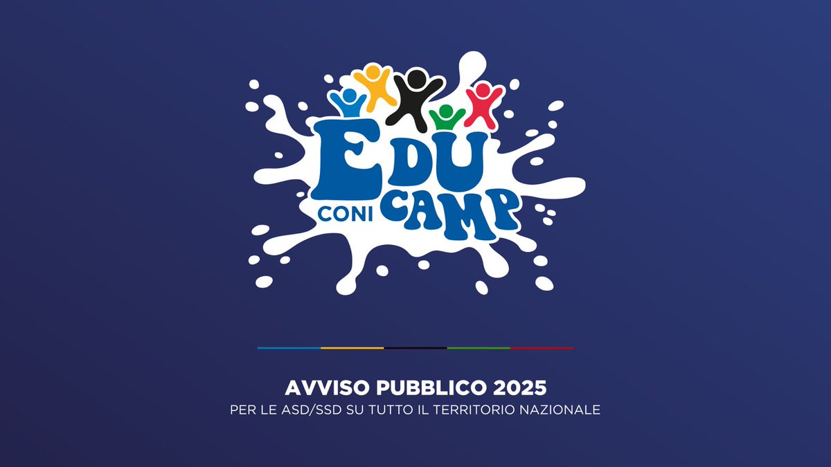 Coninews's tweet photo. È online l’avviso pubblico del progetto #EducampCONI 2025 rivolto alle Associazioni e Società Sportive Dilettantistiche. 🔔

Scopri i requisiti necessari per entrare nella rete degli Educamp CONI scaricando l’avviso pubblico 👉 https://t.co/cDkAphPXur https://t.co/K6j4oQrmeK