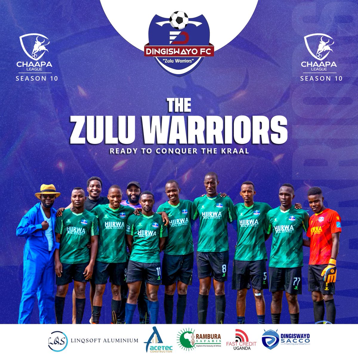 dingiswayo_fc's tweet image. Bronze medalists for ⁦@ChaapaLeague⁩  season 9 are set to fight for the championship in season 10.