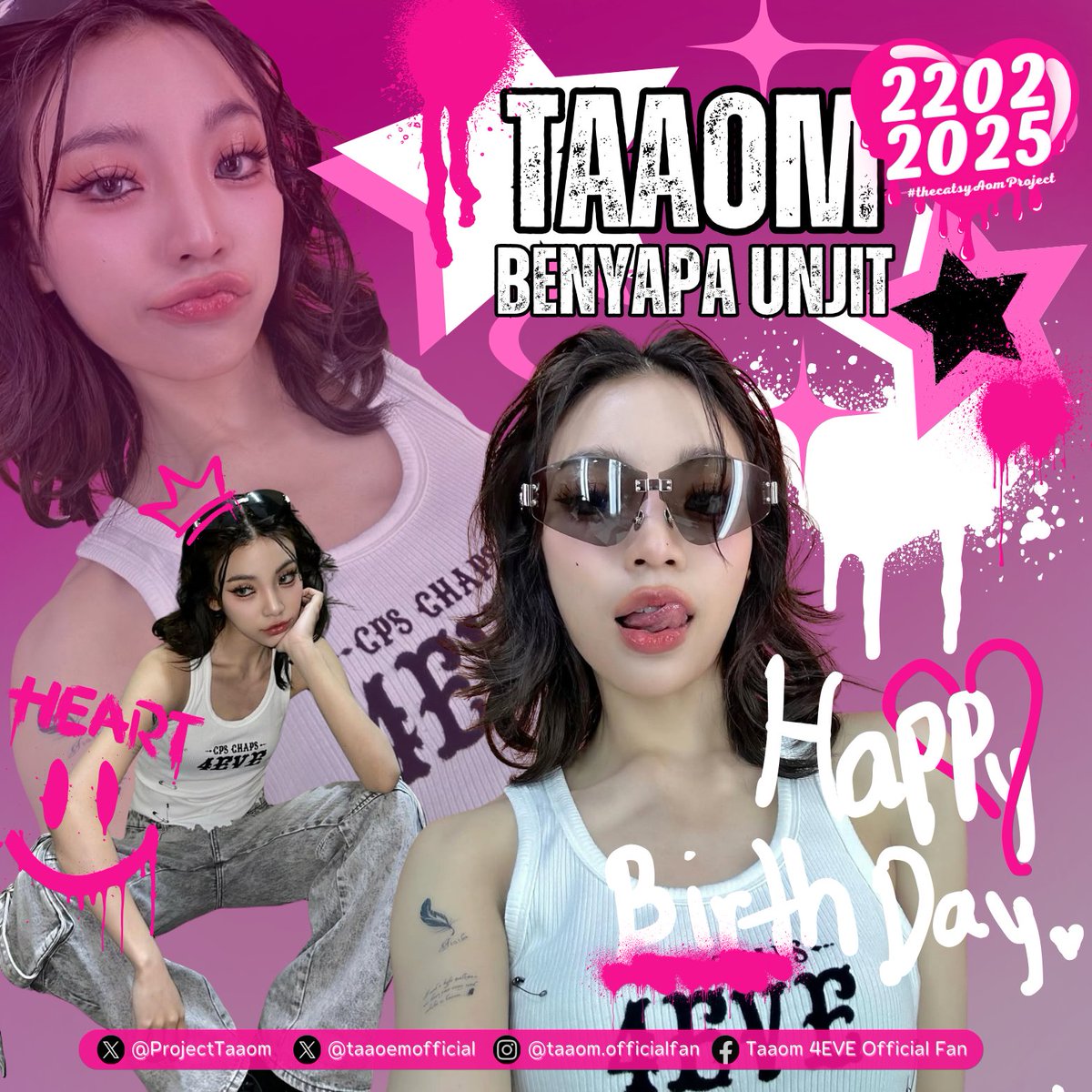ProjectTaaom's tweet image. CattiAom Project ✨🐈‍⬛

🗓️ 22 February 2025
⏰ 00:00 
🔗 #.25thBirthdayWithAom

#thecatsyAomProject
#Taaom4EVE
#4EVE