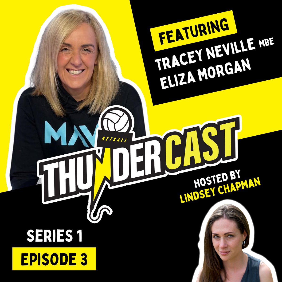 Episode 3⃣ of #Thundercast is here and we go global as we welcome #netball royalty to the podcast! ✈️👑

🎧 manchesterthunder.co.uk/thundercast/

Former <a href="/EnglandNetball/">England Netball</a> Head Coach and valued member of the #ThunderFamily, <a href="/traceynev/">Tracey Neville MBE</a>, joins live from Australia to give her thoughts on the