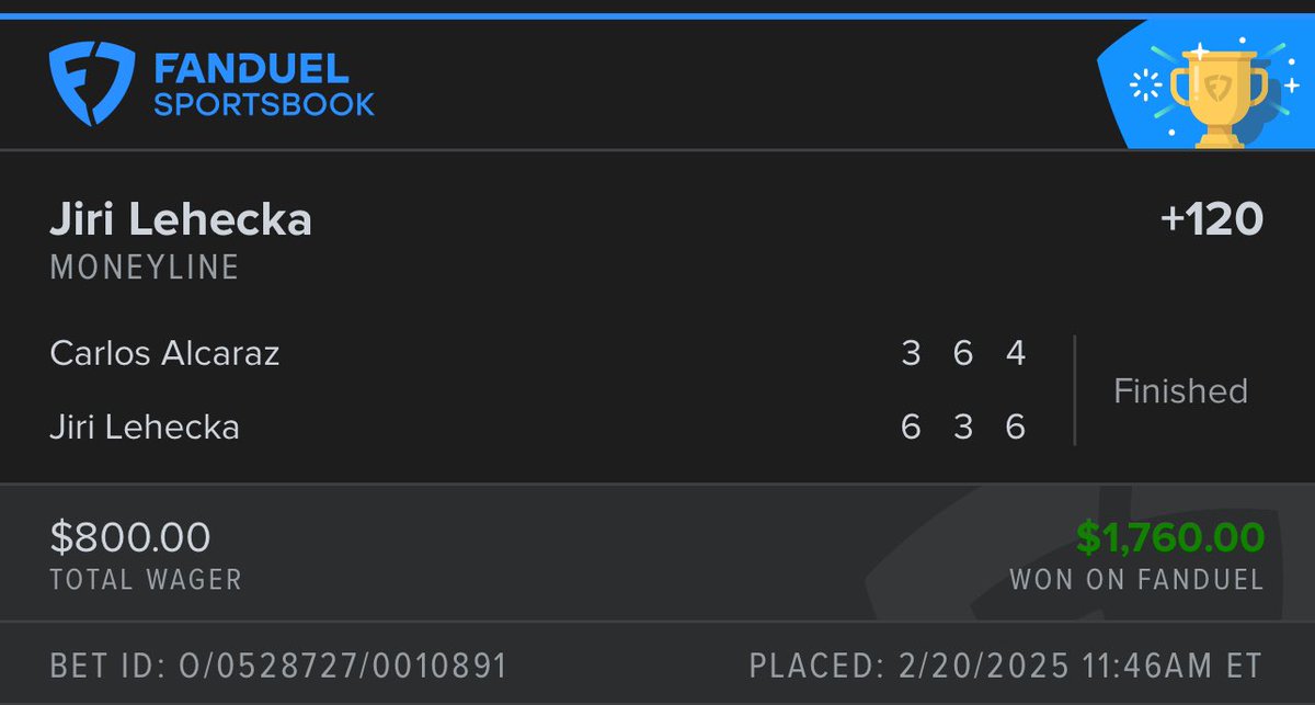 TopGunPLAYS's tweet image. Lehecka on fire