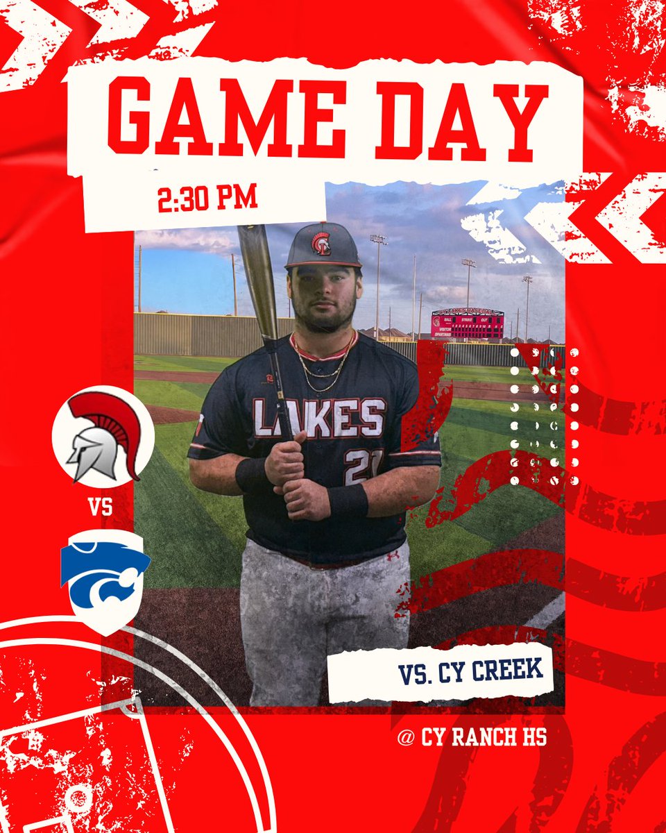 🏟️ GAME DAY ALERT!  
⏲️ Time: 4:00 PM  
📍 Varsity vs. Cy Creek @ Cy Ranch