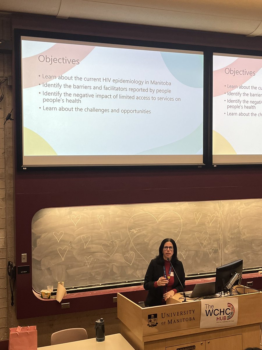 Dr Zulma Rueda presents at the Manitoba Women’s HIV and Health symposium held at the Bannatyne campus today. This is an amazing symposium presenting the current HIV situation in Manitoba and pathways to solutions.