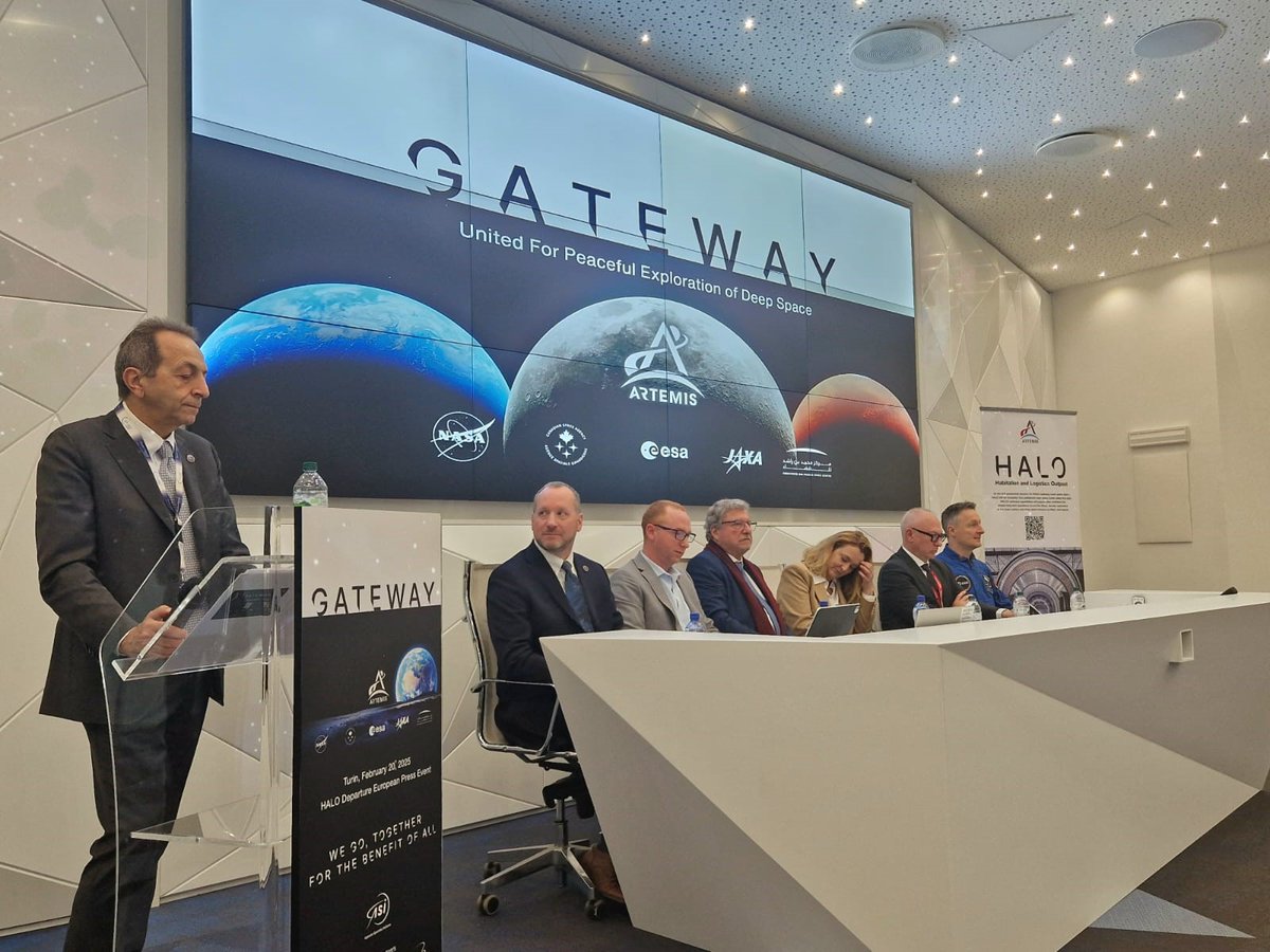 Thales Alenia Space (@thales_alenia_s) on Twitter photo 🚀 Lunar Gateway’s HALO pressurized module in preparation for shipment to the United States
Read the full story: shorturl.at/3HqZF
<a href="/NASAArtemis/">NASA Artemis</a> <a href="/thalesgroup/">Thales Group</a> <a href="/esa/">European Space Agency</a> <a href="/northropgrumman/">Northrop Grumman</a> <a href="/ASI_spazio/">Agenzia Spaziale ITA</a> <a href="/Leonardo_IT/">Leonardo</a> <a href="/ALTECSpace/">ALTEC</a> 🚀 Lunar Gateway’s HALO pressurized module in preparation for shipment to the United States
Read the full story: shorturl.at/3HqZF
<a href="/NASAArtemis/">NASA Artemis</a> <a href="/thalesgroup/">Thales Group</a> <a href="/esa/">European Space Agency</a> <a href="/northropgrumman/">Northrop Grumman</a> <a href="/ASI_spazio/">Agenzia Spaziale ITA</a> <a href="/Leonardo_IT/">Leonardo</a> <a href="/ALTECSpace/">ALTEC</a>