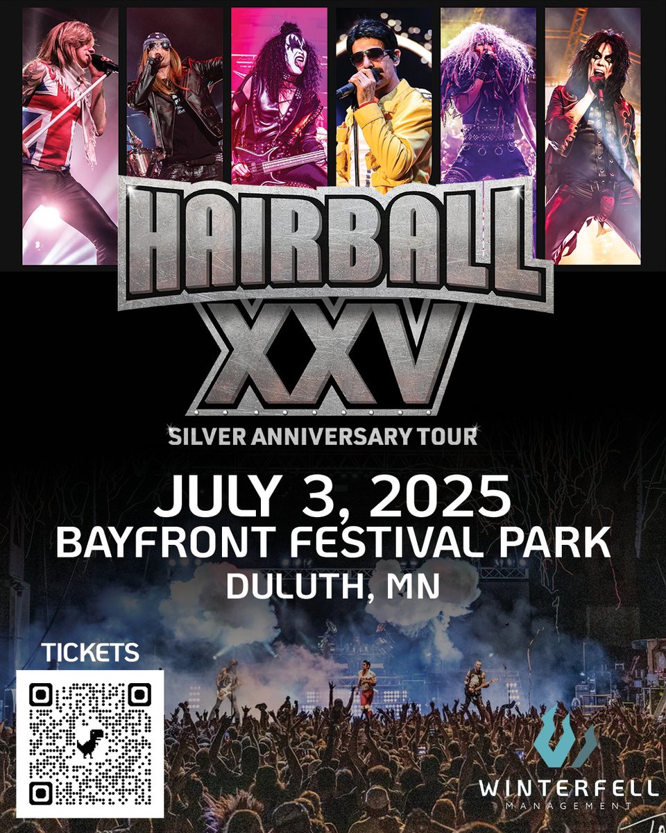 🤘 ANNOUNCING - HAIRBALL 🤘

July 3, 2025 | Bayfront Festival Park | 4:00pm - 10:00pm
Presented by Winterfell Management

🎟️ Tickets on sale now + more info at decc.org/event/hairball/